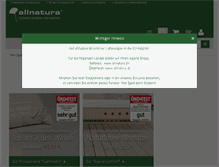 Tablet Screenshot of allnatura.de